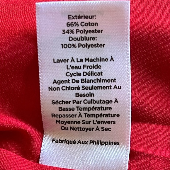 NWTS RED LEOPARD COTTON PENCIL SKIRT SZ 8 - Picture 7 of 10